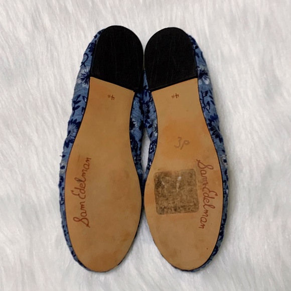 Sam Edelman Felicia chambray embroidered flats - Picture 4 of 6